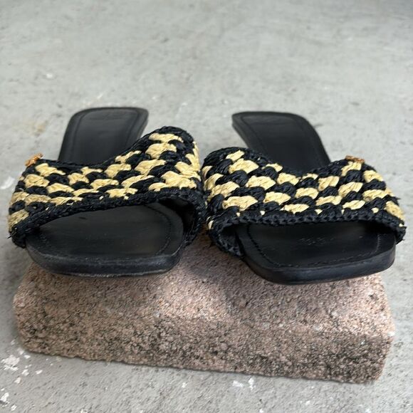 Tory Burch Straw kitten heel mules - Picture 4 of 8